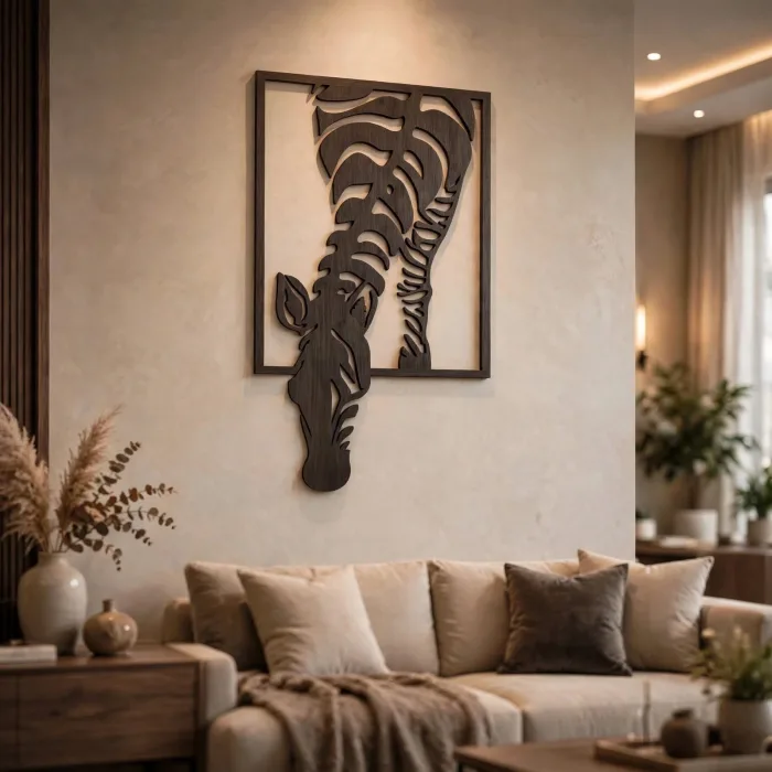 Zebra Wall Art Large Modern Animal Home Decor photo 1