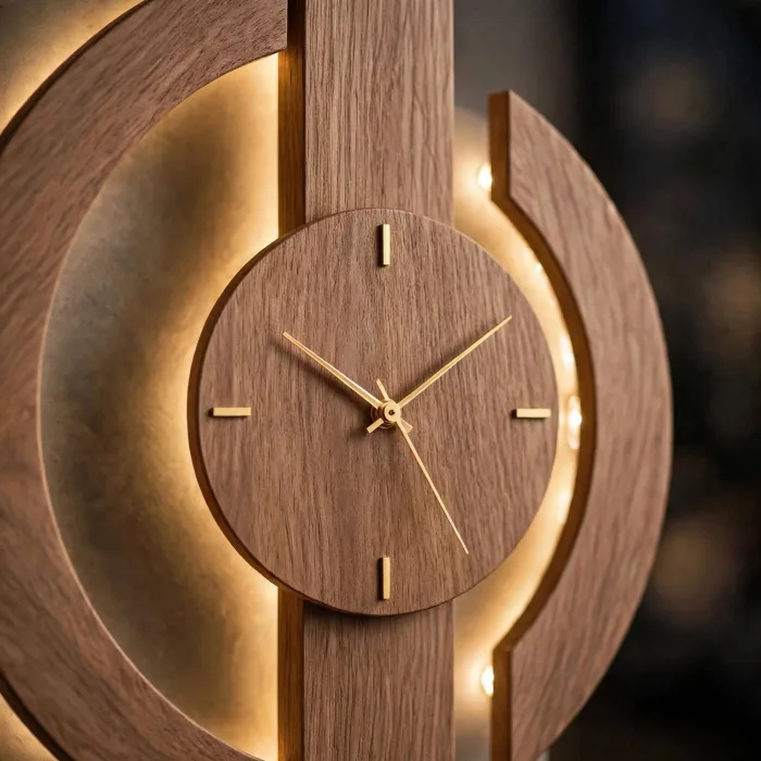 Large Minimalist Wall Clock Modern Living Room Decor photo 9