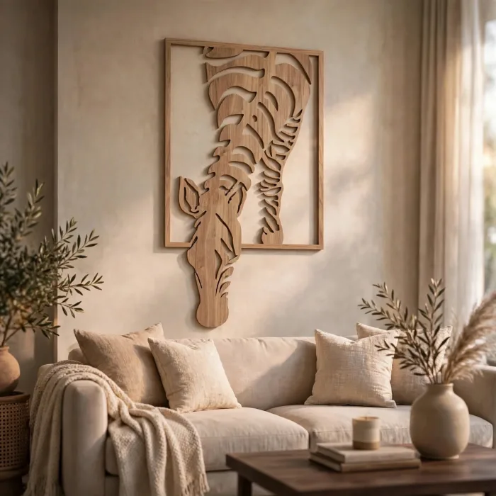 Zebra Wall Art Large Modern Animal Home Decor photo 9