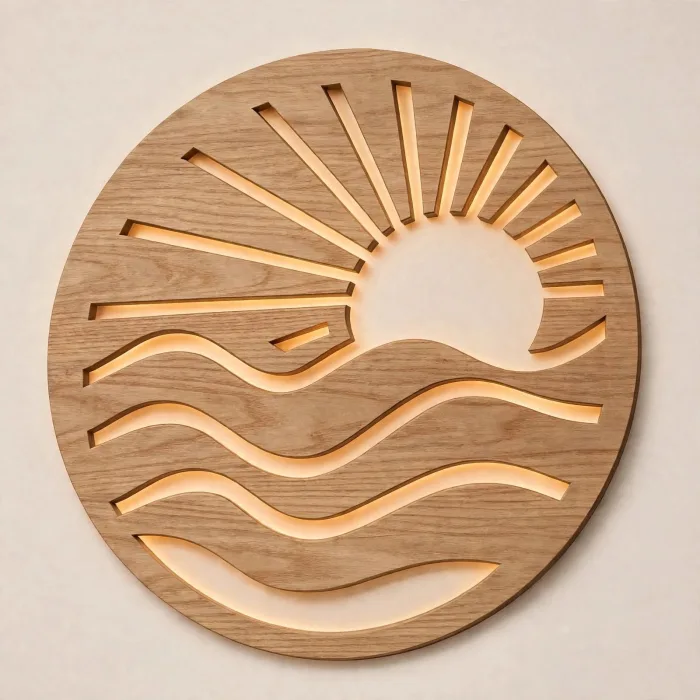 Boho Sun Wave Wall Art Coastal Sunrise Decor photo 9