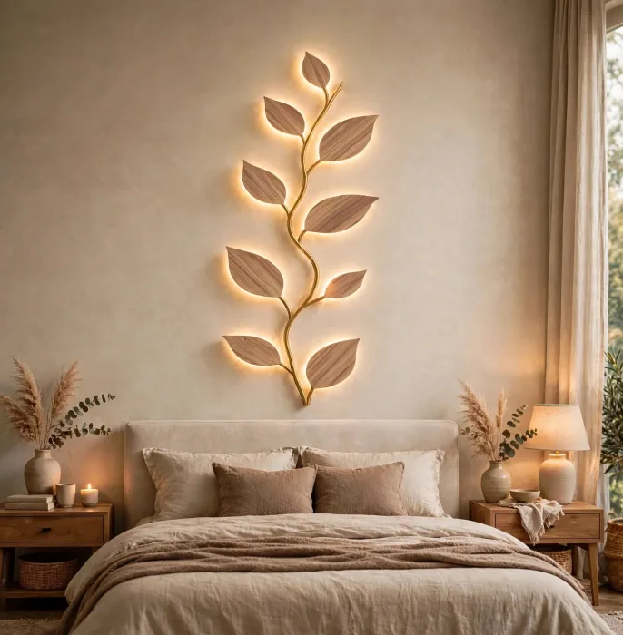 Leaf Vine Wall Light Botanical Modern Wall Decor photo 9