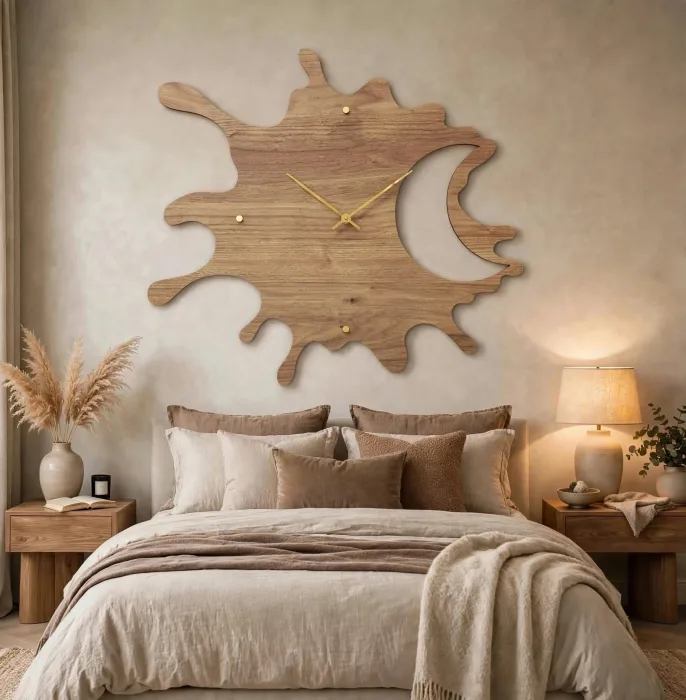 Large Decorative Wall Clock Abstract Modern Design photo 10