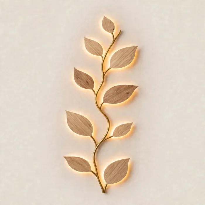 Leaf Vine Wall Light Botanical Modern Wall Decor photo 10