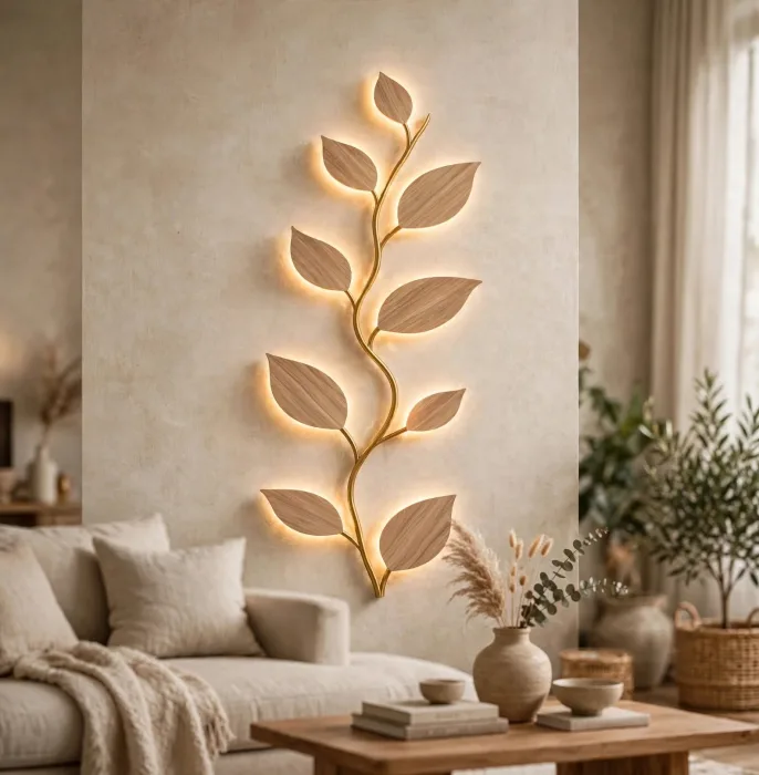 Leaf Vine Wall Light Botanical Modern Wall Decor photo 11