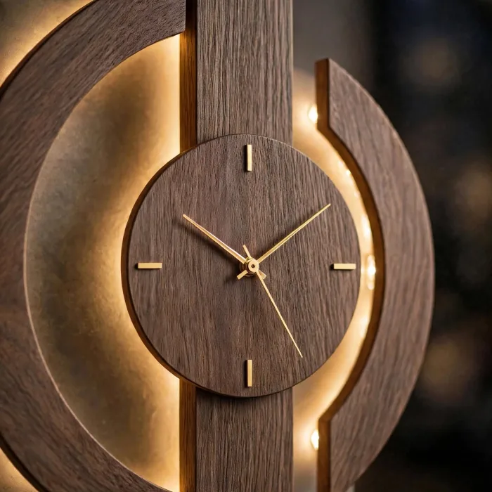 Large Minimalist Wall Clock Modern Living Room Decor photo 12