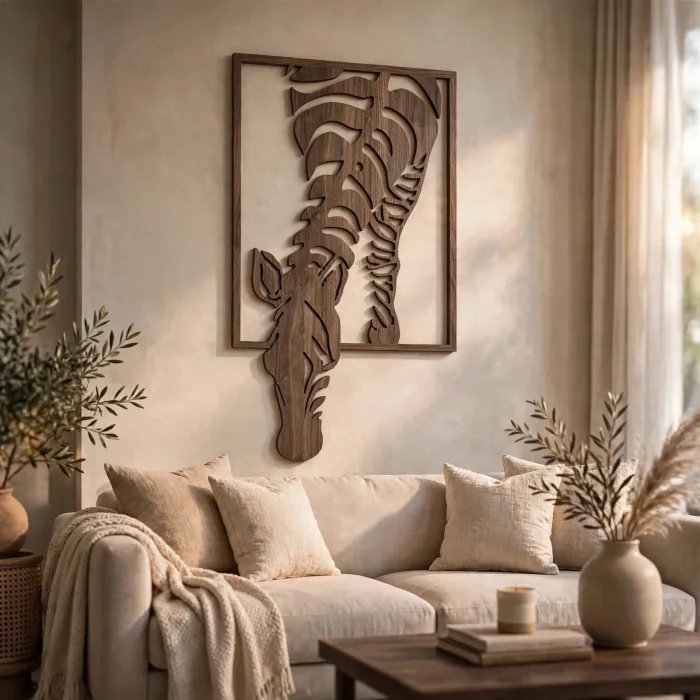 Zebra Wall Art Large Modern Animal Home Decor photo 12