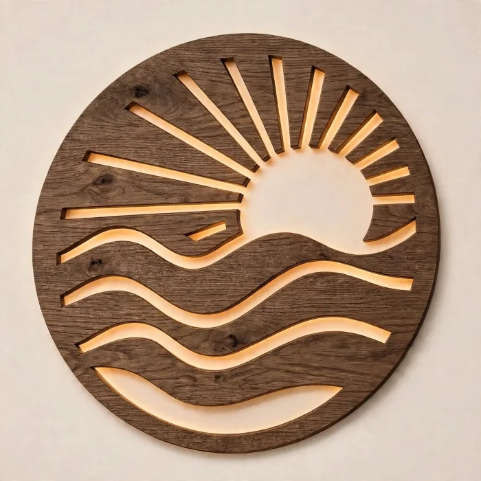 Boho Sun Wave Wall Art Coastal Sunrise Decor photo 12