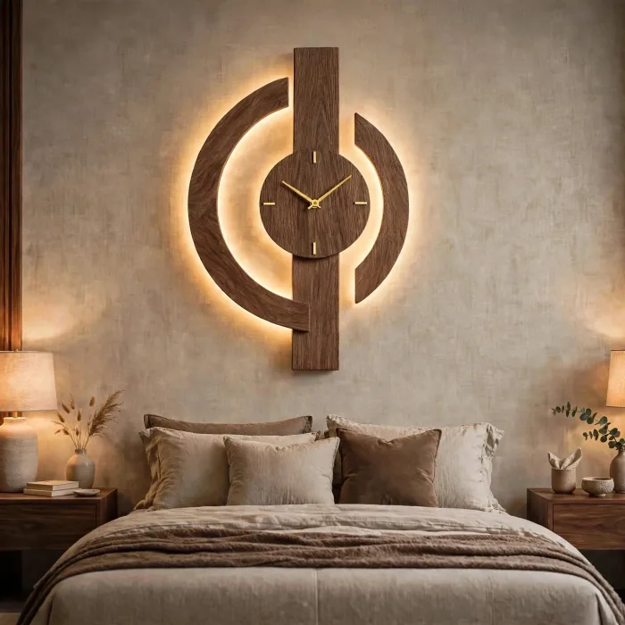 Large Minimalist Wall Clock Modern Living Room Decor photo 13