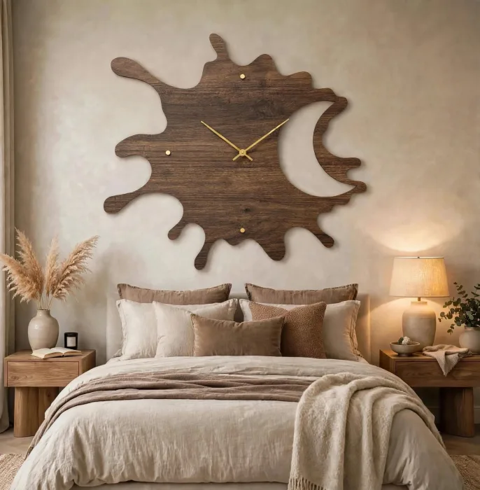 Large Decorative Wall Clock Abstract Modern Design photo 14