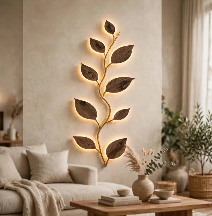 Leaf Vine Wall Light Botanical Modern Wall Decor photo 14