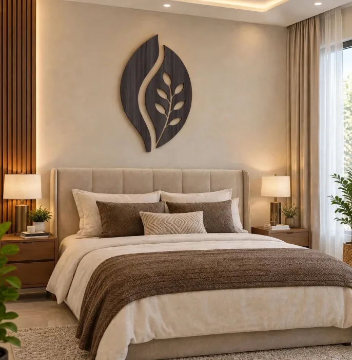 Modern Leaf Wall Art Lighted Minimalist Home Decor photo 15