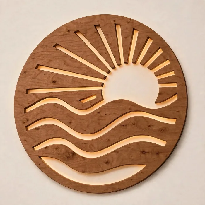 Boho Sun Wave Wall Art Coastal Sunrise Decor photo 15