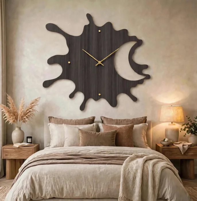 Large Decorative Wall Clock Abstract Modern Design photo 16
