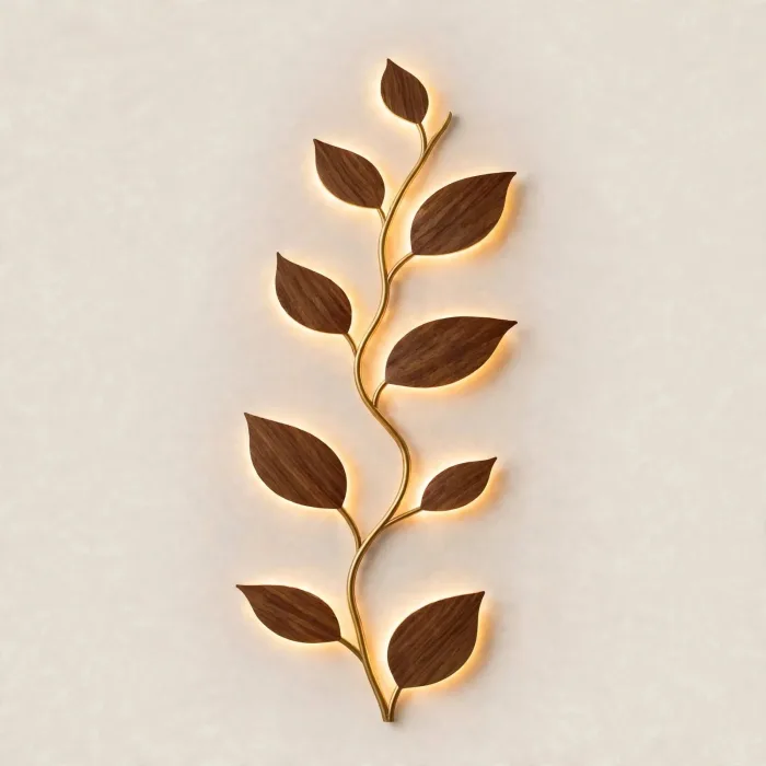 Leaf Vine Wall Light Botanical Modern Wall Decor photo 16