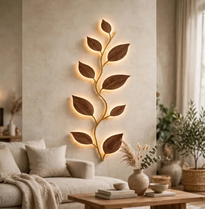 Leaf Vine Wall Light Botanical Modern Wall Decor photo 17