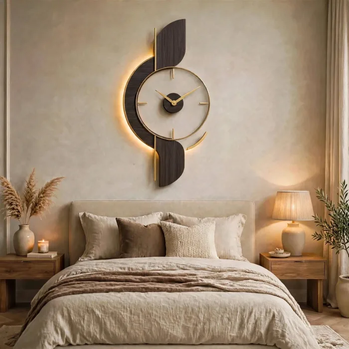 Large Modern Decorative Wall Clock Minimalist Living Room photo 18
