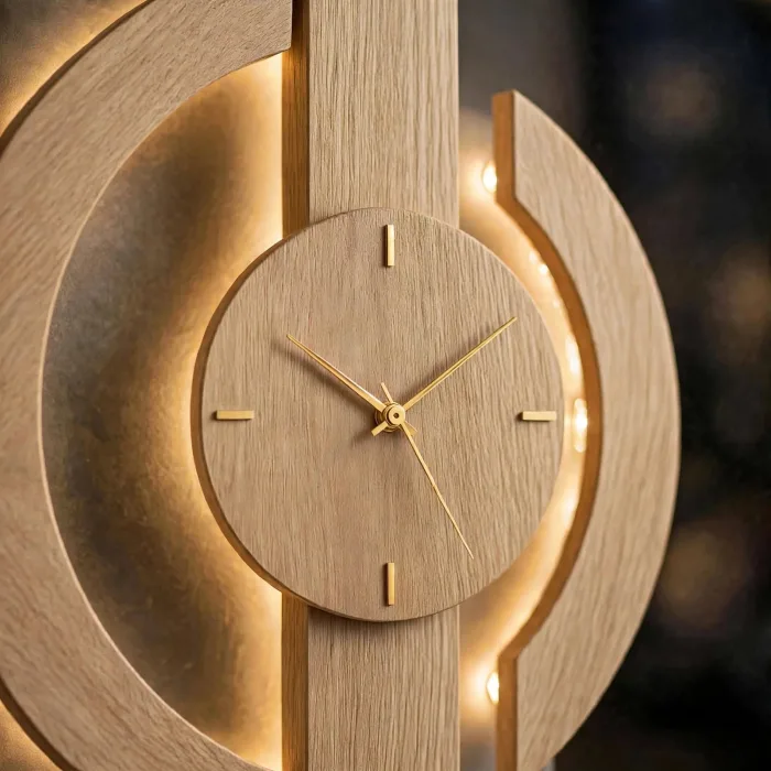 Large Minimalist Wall Clock Modern Living Room Decor photo 18
