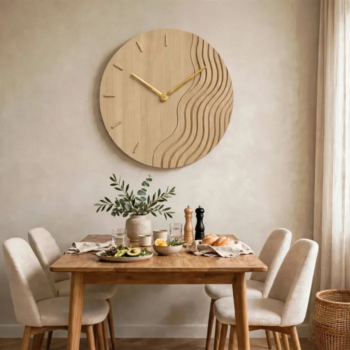 Large Modern Wall Clock With Ambient Light Decor photo 18