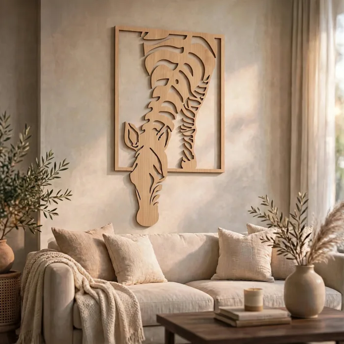 Zebra Wall Art Large Modern Animal Home Decor photo 18