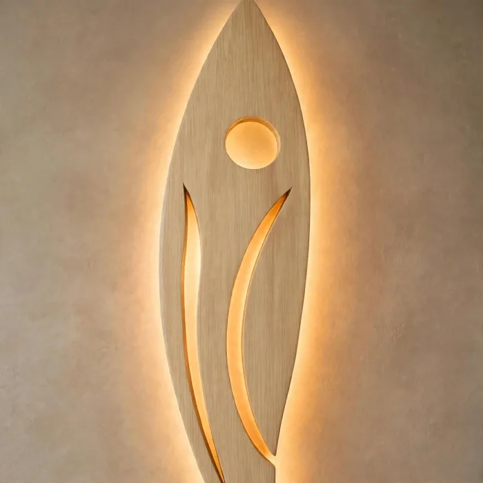 Modern Abstract Wall Light Sculpture Ambient Sconce Art photo 18