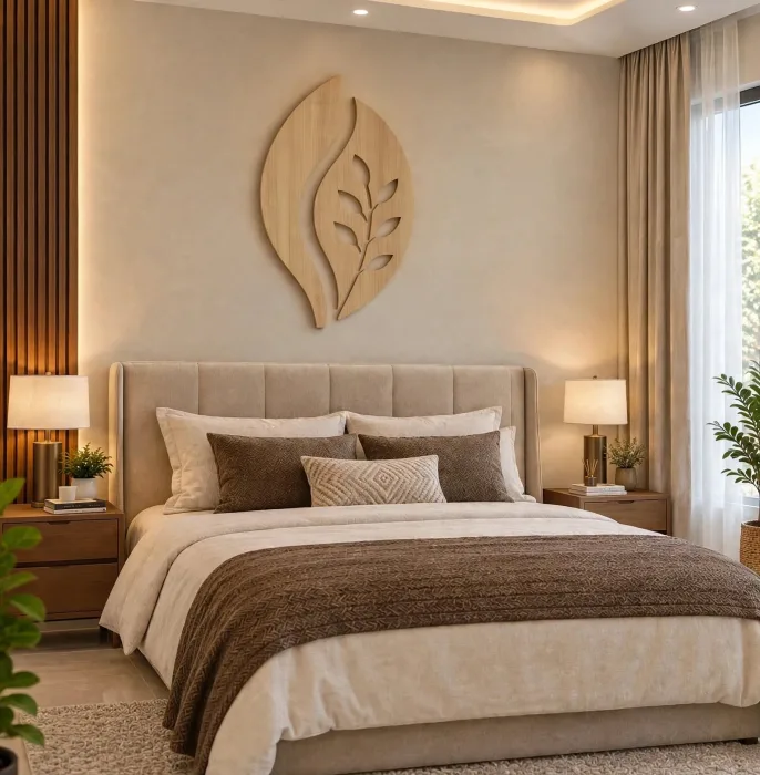 Modern Leaf Wall Art Lighted Minimalist Home Decor photo 18