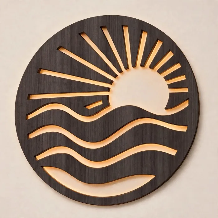 Boho Sun Wave Wall Art Coastal Sunrise Decor photo 18