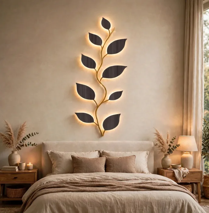 Leaf Vine Wall Light Botanical Modern Wall Decor photo 18