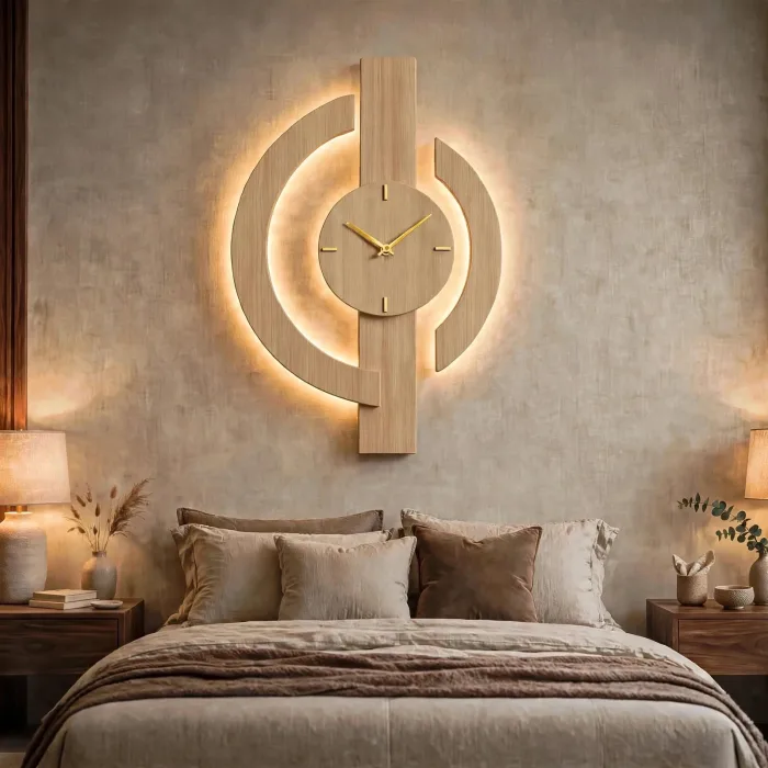 Large Minimalist Wall Clock Modern Living Room Decor photo 19