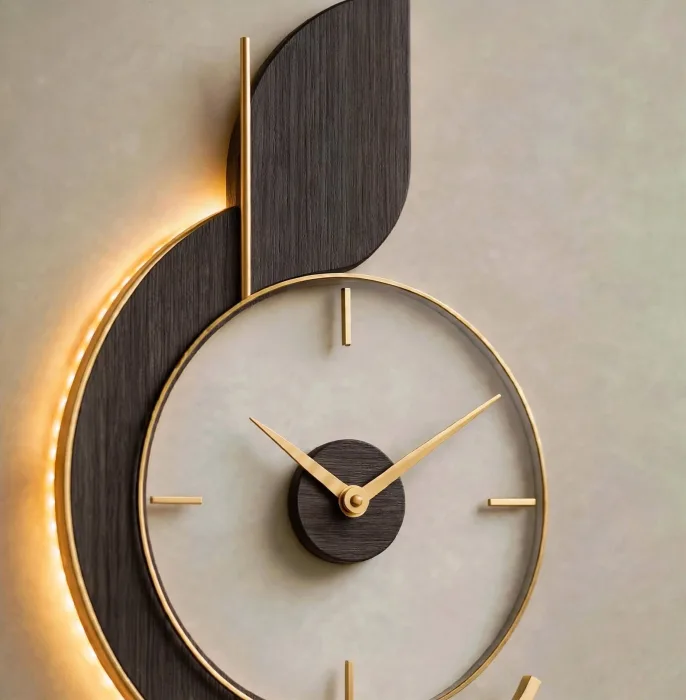 Large Modern Decorative Wall Clock Minimalist Living Room photo 20