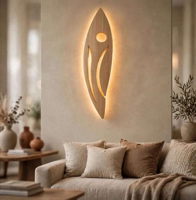 Modern Abstract Wall Light Sculpture Ambient Sconce Art photo 20