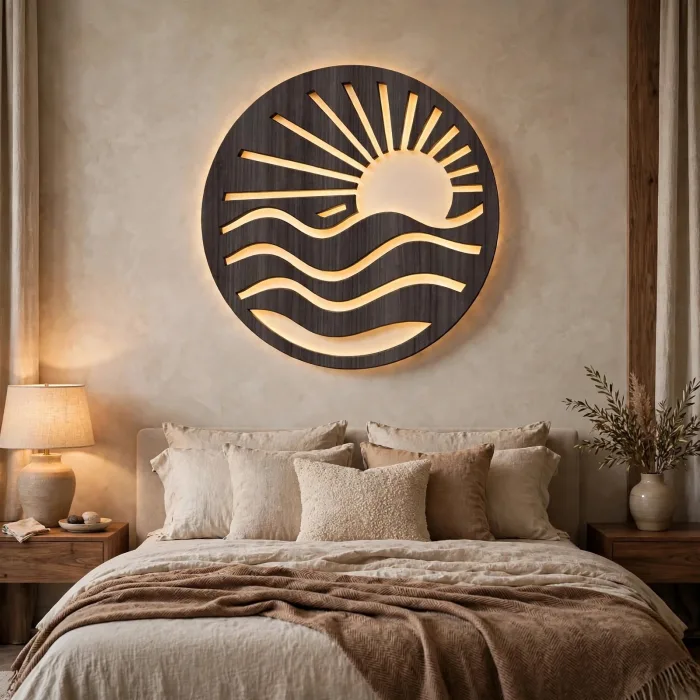 Boho Sun Wave Wall Art Coastal Sunrise Decor photo 20