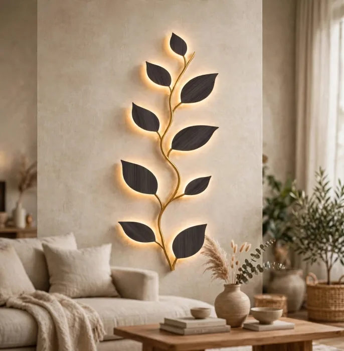 Leaf Vine Wall Light Botanical Modern Wall Decor photo 20