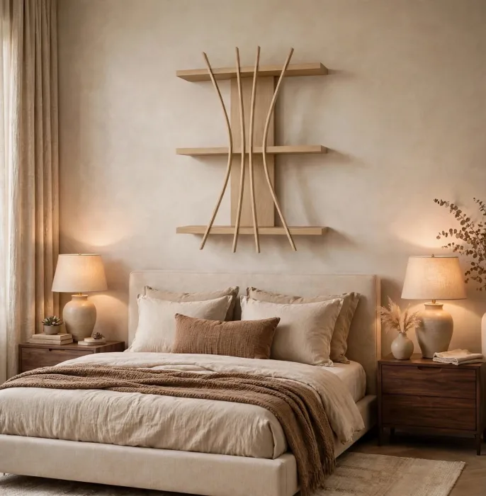 Minimalist Floating Wall Shelf Modern Decor Art photo 20