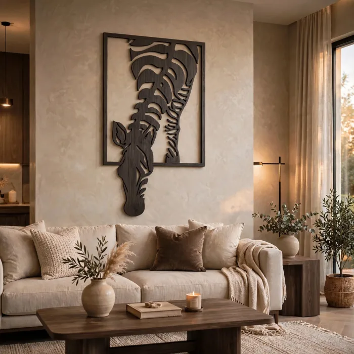 Zebra Wall Art Large Modern Animal Home Decor photo 21