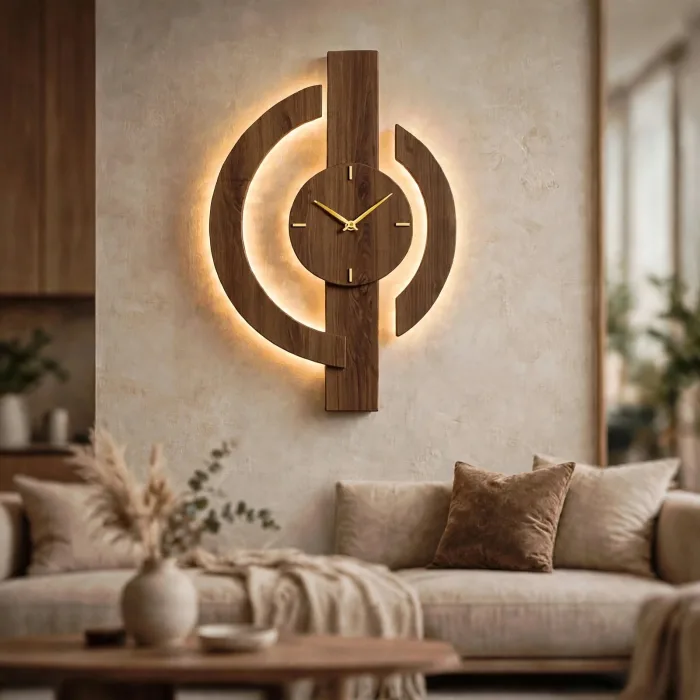 Large Minimalist Wall Clock Modern Living Room Decor photo 22