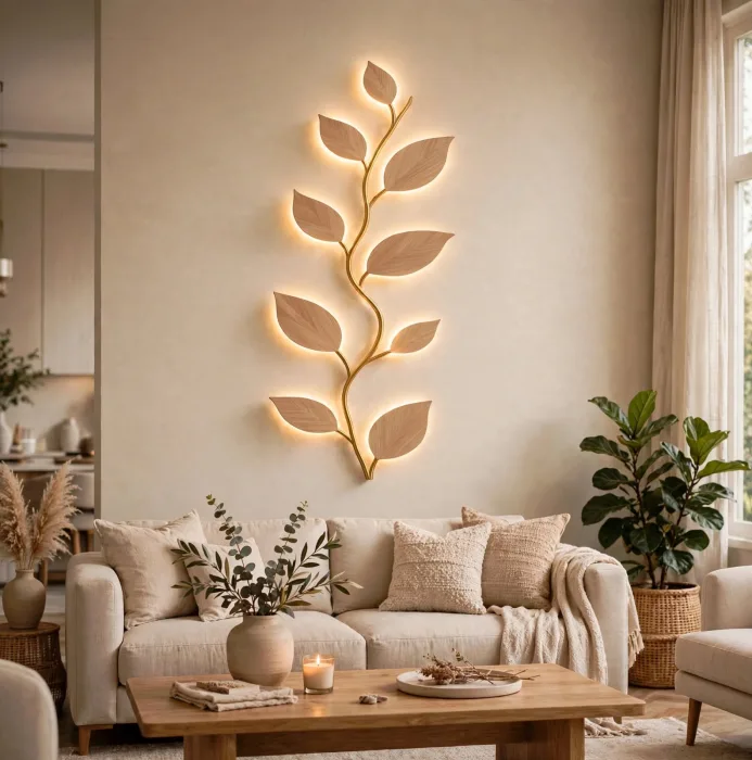 Leaf Vine Wall Light Botanical Modern Wall Decor photo 22