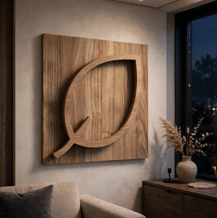 Large Illuminated Leaf Wall Art Modern Home Decor photo 24