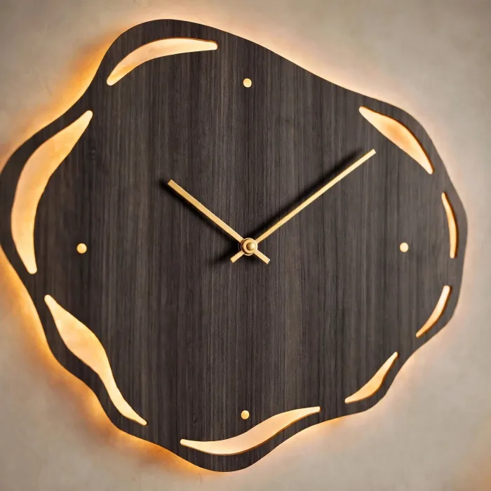 Large Organic Wall Clock Modern Living Room photo 25