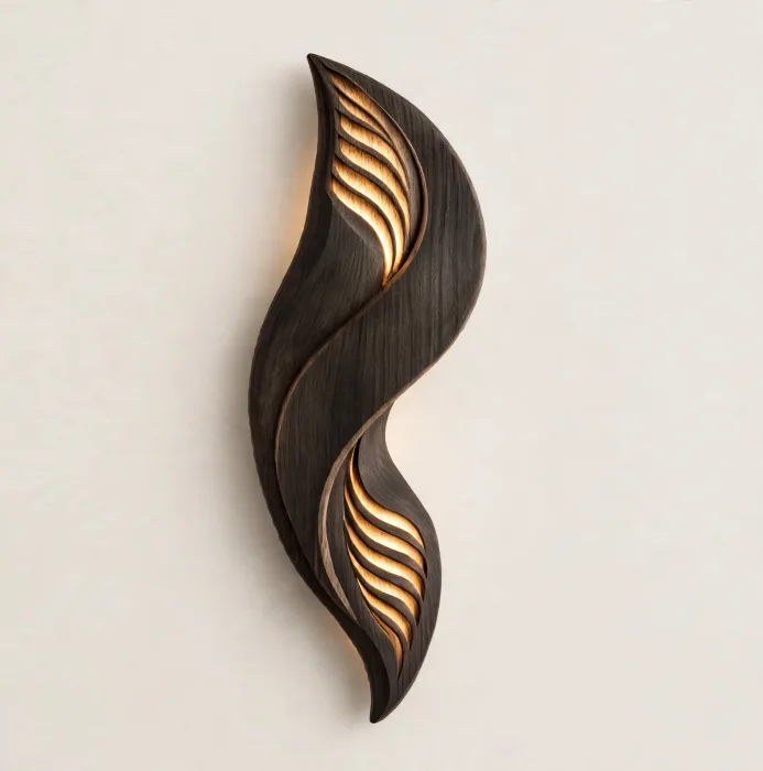 Modern Wall Art Light Sculptural Decorative Sconce Decor photo 25