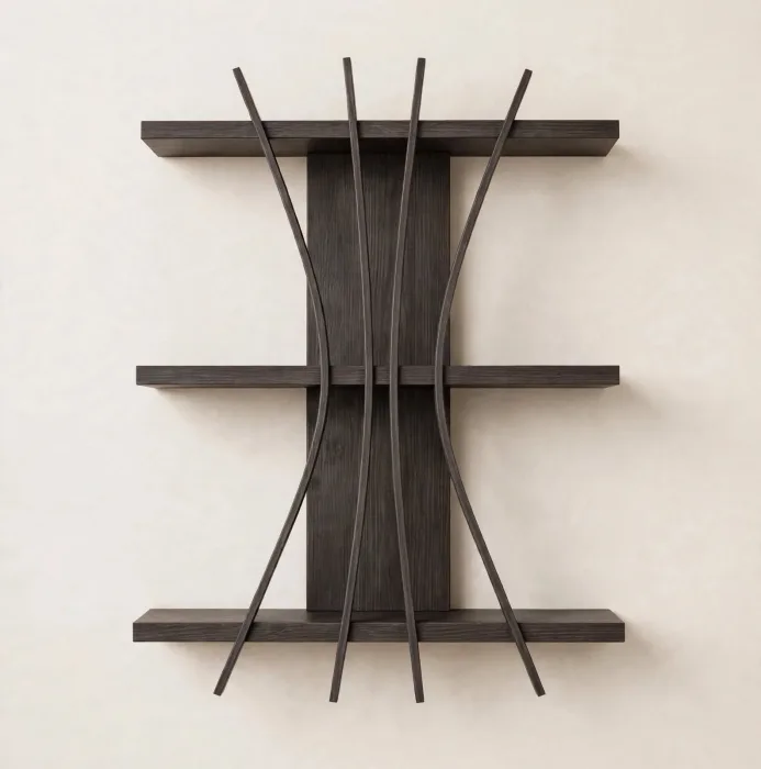 Minimalist Floating Wall Shelf Modern Decor Art photo 25