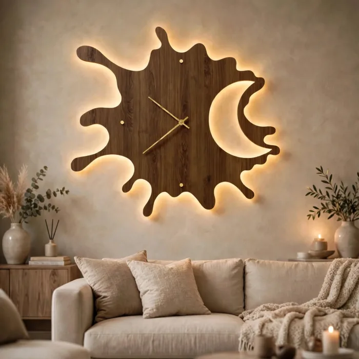 Large Decorative Wall Clock Abstract Modern Design photo 23