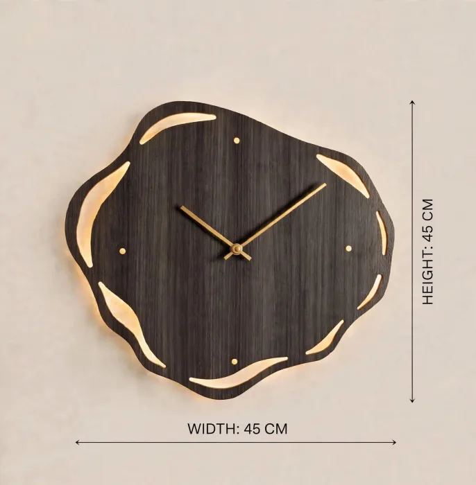 Large Organic Wall Clock Modern Living Room photo 26