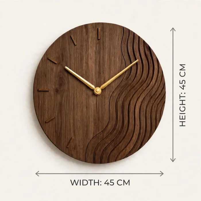 Large Modern Wall Clock With Ambient Light Decor photo 26