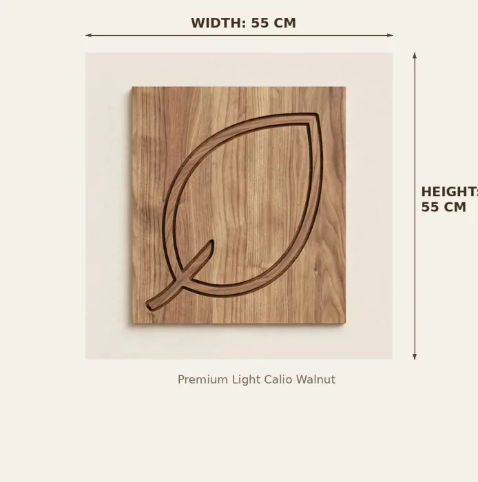 Large Illuminated Leaf Wall Art Modern Home Decor photo 26