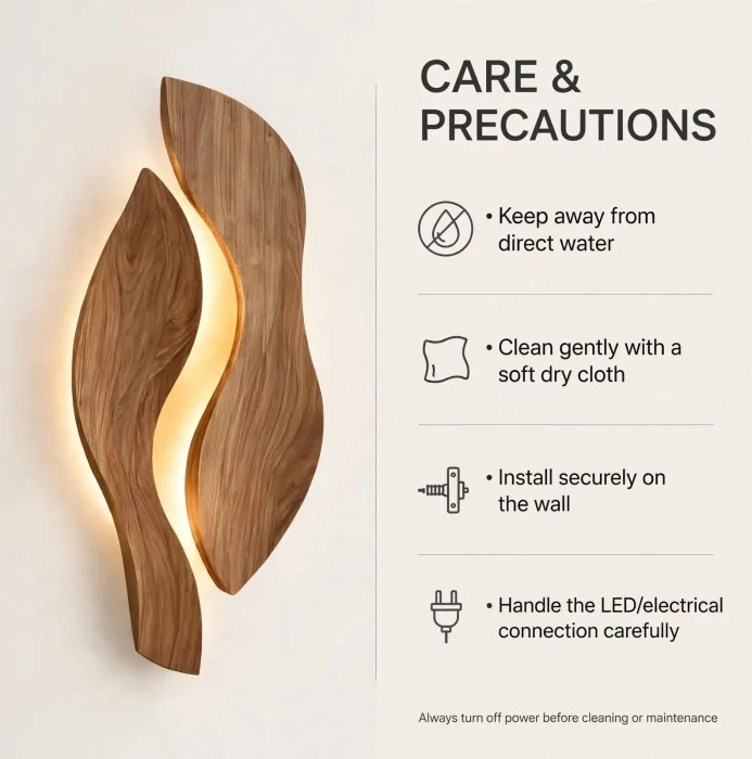 Modern Leaf Wall Sconce Sculptural Living Room Light photo 27