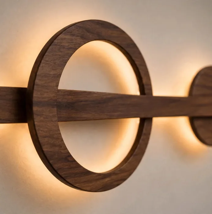 Minimalist Geometric LED Wall Sconce Modern Wall Art Light photo 2