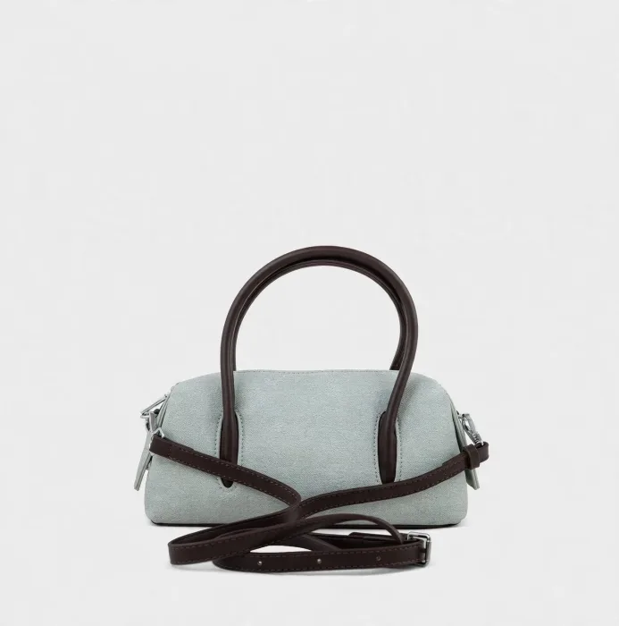Sage Mini Bowler Bag with Detachable Pouch and Strap photo 2