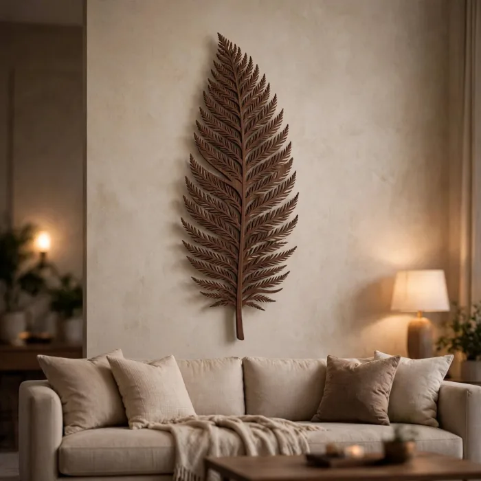 Fern Leaf Wall Art Light Minimalist Nature Decor photo 7