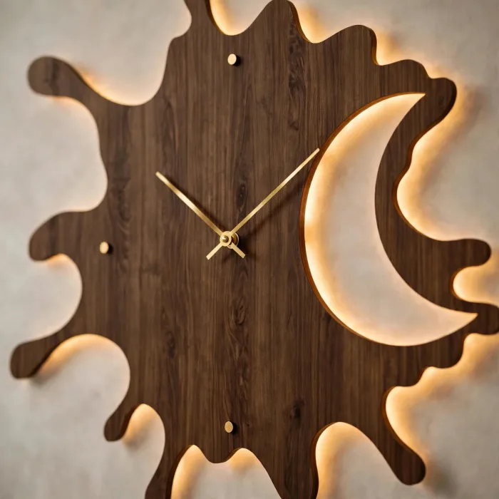 Large Decorative Wall Clock Abstract Modern Design photo 6