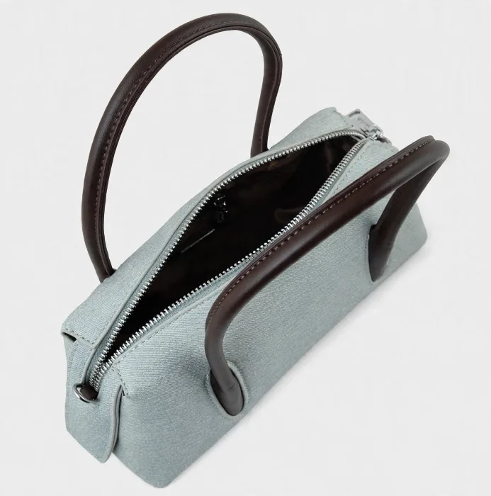 Sage Mini Bowler Bag with Detachable Pouch and Strap photo 4